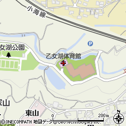 小諸市乙女湖体育館周辺の地図