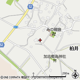 茨城県笠間市柏井271周辺の地図