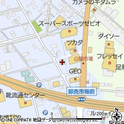栃木県足利市堀込町2466-1周辺の地図