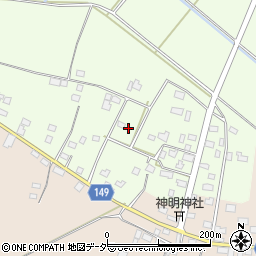 茨城県筑西市谷永島476周辺の地図