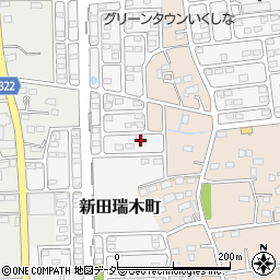 群馬県太田市新田瑞木町周辺の地図
