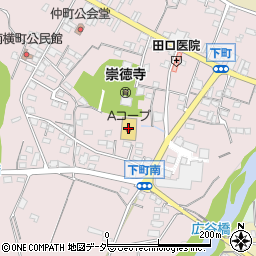 Ａ・コープ松井田店周辺の地図