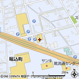 栃木県足利市堀込町166-1周辺の地図