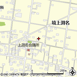 群馬県伊勢崎市境上渕名周辺の地図