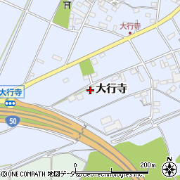 栃木県小山市大行寺382周辺の地図
