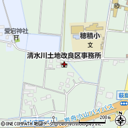 清水川土地改良区事務所周辺の地図