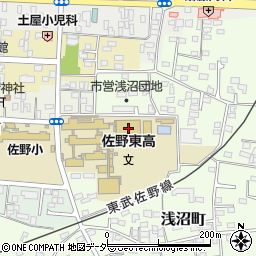 栃木県佐野市金屋下町351周辺の地図
