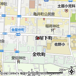 栃木県佐野市金屋下町2446周辺の地図