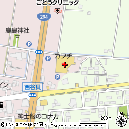 カワチ薬品下館西店周辺の地図
