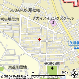 群馬県太田市矢場新町周辺の地図