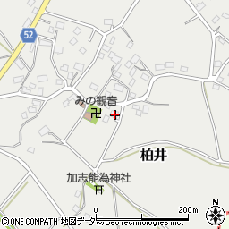 茨城県笠間市柏井280周辺の地図