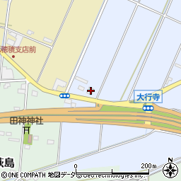 栃木県小山市大行寺176周辺の地図