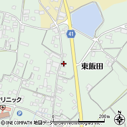 茨城県桜川市東飯田180周辺の地図