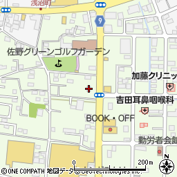 栃木県佐野市浅沼町454周辺の地図