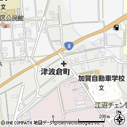 石川県加賀市津波倉町周辺の地図