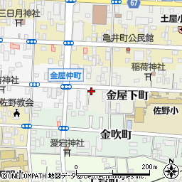 栃木県佐野市金屋下町2441周辺の地図