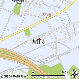 栃木県小山市大行寺387周辺の地図