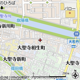 石川県加賀市大聖寺新栄町周辺の地図