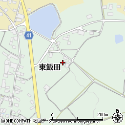茨城県桜川市東飯田197周辺の地図