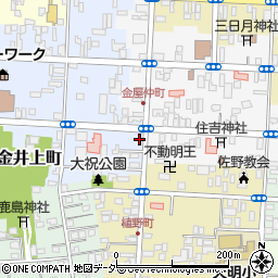 栃木県佐野市金井上町2264周辺の地図