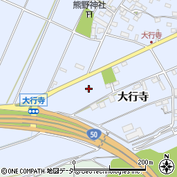 栃木県小山市大行寺399周辺の地図