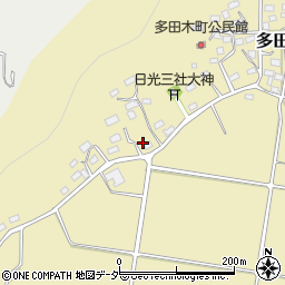 栃木県足利市多田木町586周辺の地図