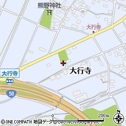 栃木県小山市大行寺398周辺の地図