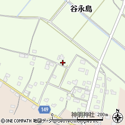 茨城県筑西市谷永島410周辺の地図