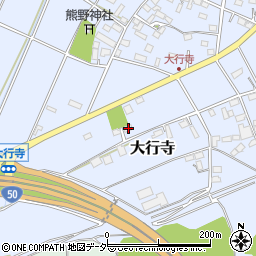 栃木県小山市大行寺396周辺の地図