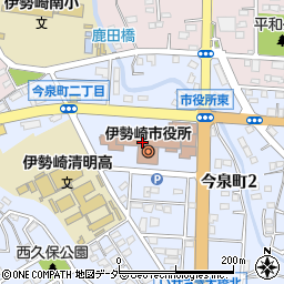 伊勢崎市役所周辺の地図