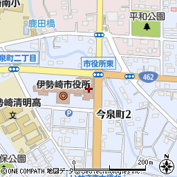 伊勢崎市役所東館周辺の地図