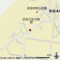 栃木県足利市多田木町577周辺の地図