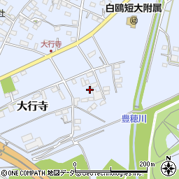 栃木県小山市大行寺345周辺の地図