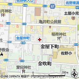 栃木県佐野市金屋下町2464周辺の地図