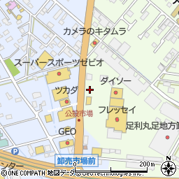 紳士服のコナカ足利福居町店周辺の地図