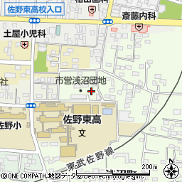 栃木県佐野市浅沼町353周辺の地図