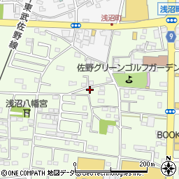 栃木県佐野市浅沼町278周辺の地図