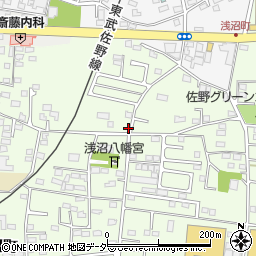 栃木県佐野市浅沼町326周辺の地図