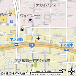群馬県高崎市下之城町177周辺の地図