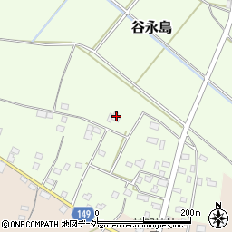 茨城県筑西市谷永島410-1周辺の地図