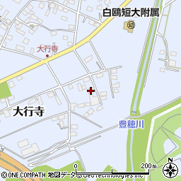 栃木県小山市大行寺633周辺の地図