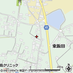 茨城県桜川市東飯田558-1周辺の地図