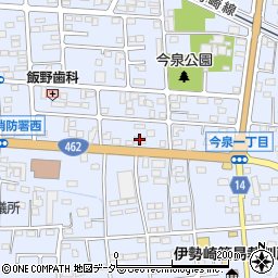 メガネのパリミキ伊勢崎店周辺の地図