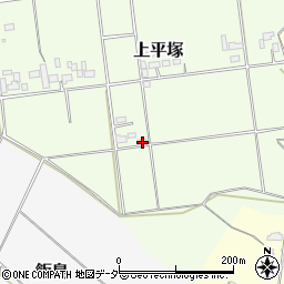 茨城県筑西市上平塚516-6周辺の地図