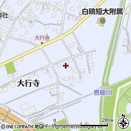 栃木県小山市大行寺344周辺の地図