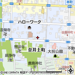 栃木県佐野市金井上町2515周辺の地図