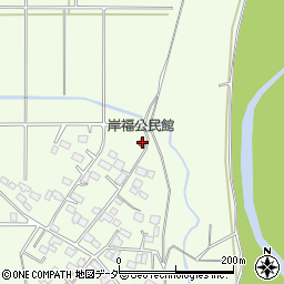 岸福公民館周辺の地図