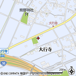 栃木県小山市大行寺393周辺の地図