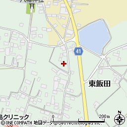 茨城県桜川市東飯田558-3周辺の地図