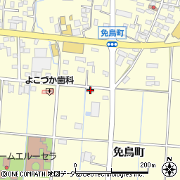 栃木県佐野市免鳥町548周辺の地図